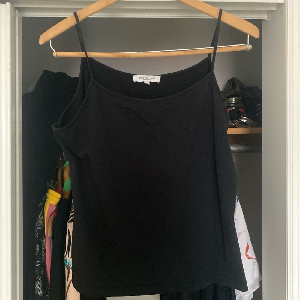 Authentic Anne Fontaine Black “Cintia” Camisole Tank Size 46